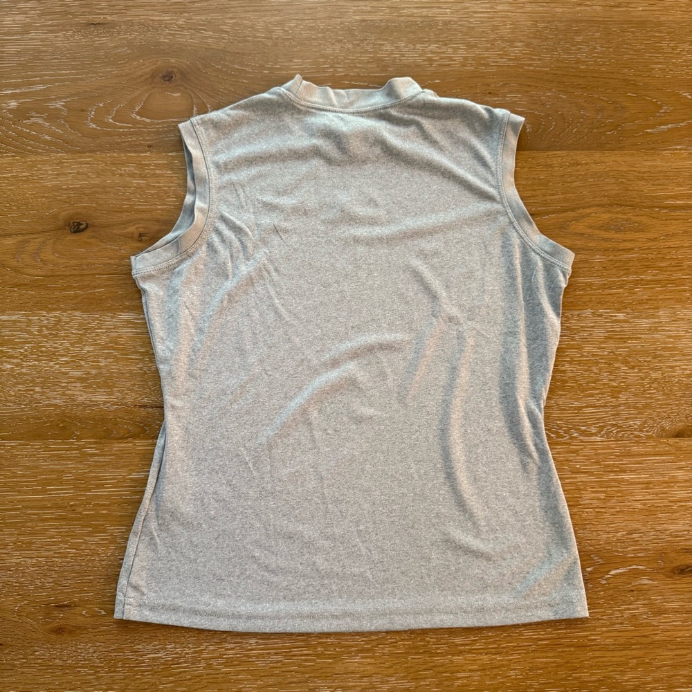 Nike Dri-Fit Gray Fitted Muscle Activewear Tee Short Sleeves size S - Picture 2 of 3